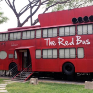 the red bus